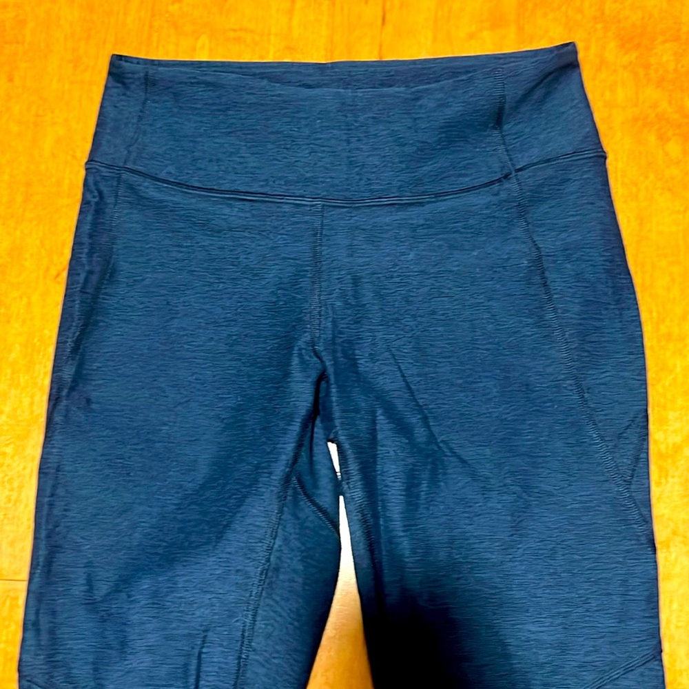 Outdoor voices navy blue denim leggings crop small